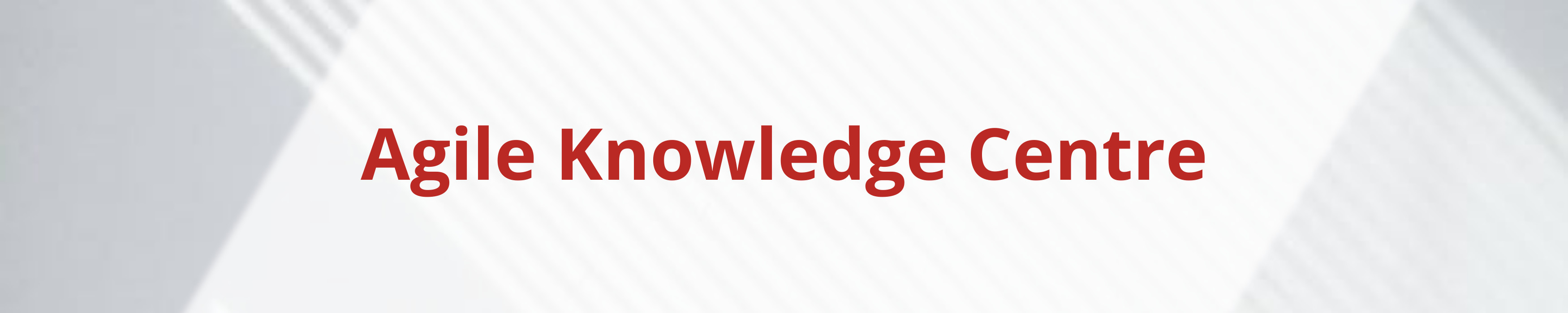 Agile Knowledge Centre1